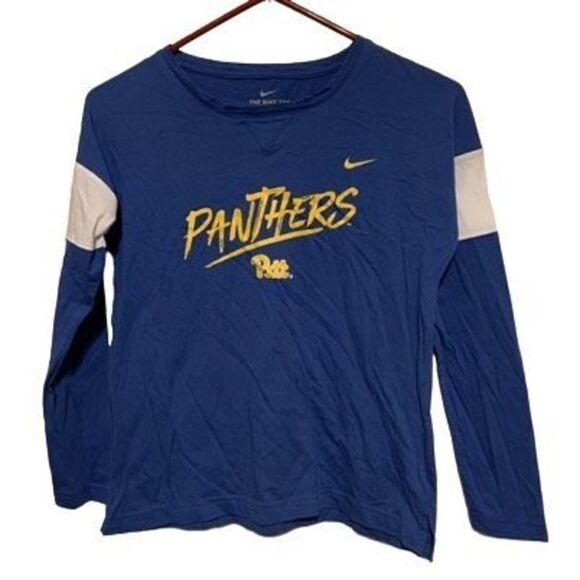 Pitt Pittsburgh Panthers Women’s Size Large Athletic Cut The Nike Tee T-Shirt - Picture 1 of 4
